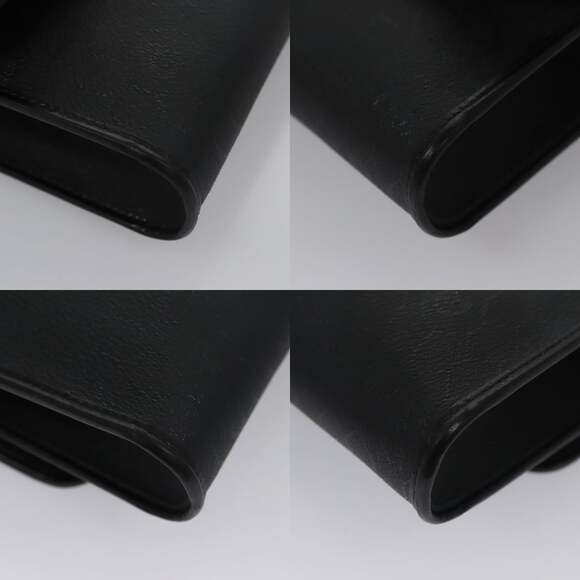 DIOR Honeycomb Canvas Chain Shoulder Bag Pvc Black Gold - Picture 10 of 12